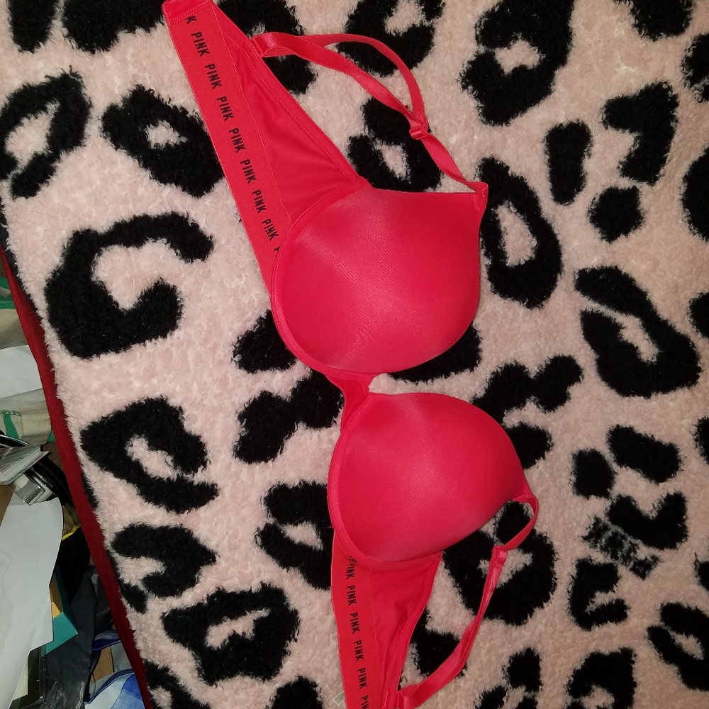 Pink bra
